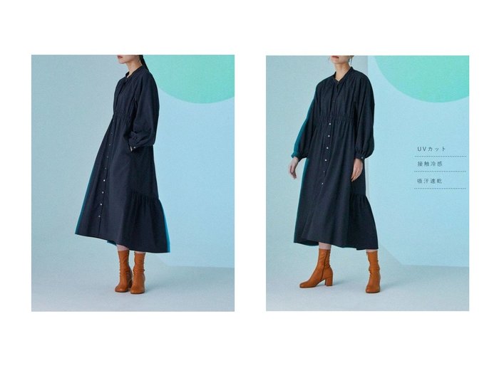 【lelill/レリル】細見えと快適さを両立した万能ティアードワンピース おすすめ人気トレンドファッション通販アイテム 人気、トレンドファッション・服の通販 founy(ファニー) 　ファッション　Fashion　レディースファッション　WOMEN　ワンピース　Dress　チュニック　Tunic　おすすめ　Recommend　タイプライター　Typewriter　チュニック　Tunic　ティアードワンピース　Tiered Dress　ベーシック　Basic　NEW・新作・新着・新入荷　New Arrivals　|ID:crp329100000218958