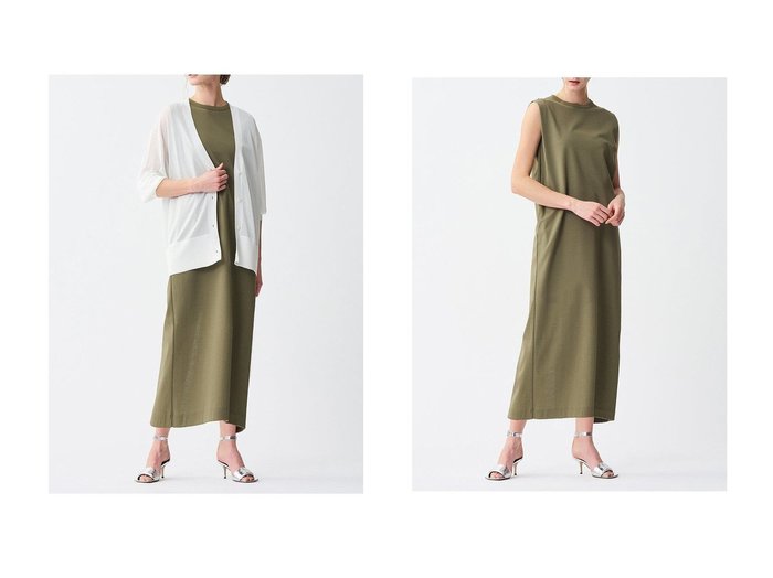 【uncrave/アンクレイヴ】美ラインを引き立てる大人上品ワンピース おすすめ人気トレンドファッション通販アイテム 人気、トレンドファッション・服の通販 founy(ファニー) 　ファッション　Fashion　レディースファッション　WOMEN　ワンピース　Dress　チュニック　Tunic　ショルダー　Shoulder　シルケット　Mercerization　チュニック　Tunic　ノースリーブ　No Sleeve　ロング　Long　定番　Standard　NEW・新作・新着・新入荷　New Arrivals　|ID:crp329100000219003