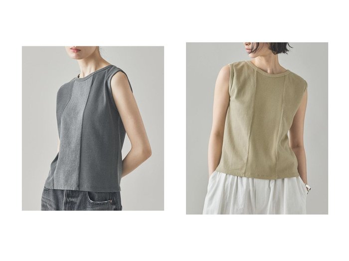 【Curensology/カレンソロジー】フェード感が映える、コンパクトシルエットのノースリーブプルオーバー おすすめ人気トレンドファッション通販アイテム 人気、トレンドファッション・服の通販 founy(ファニー) 　ファッション　Fashion　レディースファッション　WOMEN　トップス・カットソー　Tops/Tshirt　キャミソール / ノースリーブ　No Sleeves　シャツ/ブラウス　Shirts/Blouses　プルオーバー　Pullover　おすすめ　Recommend　コンパクト　Compact　シンプル　Simple　セットアップ　Set Up　ノースリーブ　No Sleeve　ヴィンテージ　Vintage　NEW・新作・新着・新入荷　New Arrivals　日本製　Made In Japan　|ID:crp329100000219032