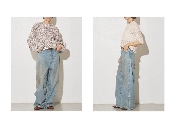 【Whim Gazette/ウィムガゼット】こだわりの加工で魅せる、大人のためのワイドデニムパンツ おすすめ人気トレンドファッション通販アイテム 人気、トレンドファッション・服の通販 founy(ファニー) ファッション Fashion レディースファッション WOMEN パンツ Pants デニムパンツ Denim Pants おすすめ Recommend コンパクト Compact ストーン Stone デニム Denim ワイド Wide NEW・新作・新着・新入荷 New Arrivals |ID:crp329100000219045