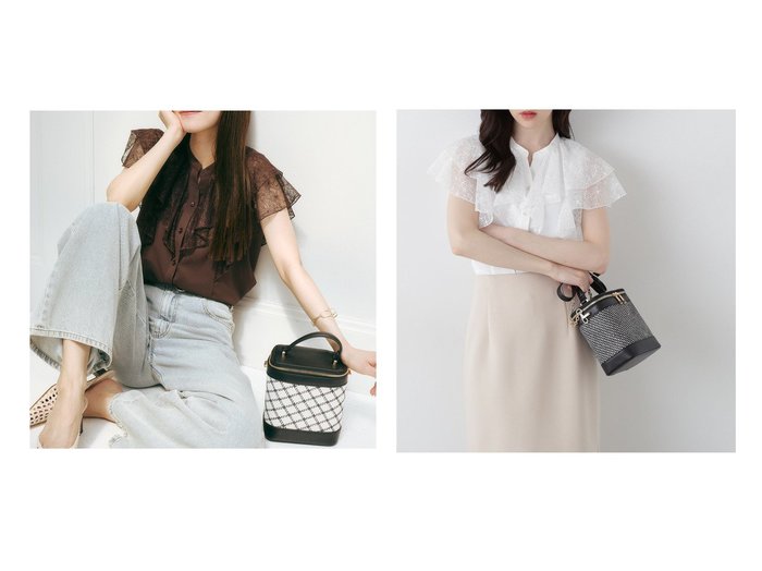 【PROPORTION BODY DRESSING/プロポーション ボディドレッシング】レース×ラッフルが華やかに映える、オフィスにも似合う上品ブラウス おすすめ人気トレンドファッション通販アイテム 人気、トレンドファッション・服の通販 founy(ファニー) ファッション Fashion レディースファッション WOMEN トップス・カットソー Tops/Tshirt シャツ/ブラウス Shirts/Blouses ラッフル Raffle レース Race |ID:crp329100000219100