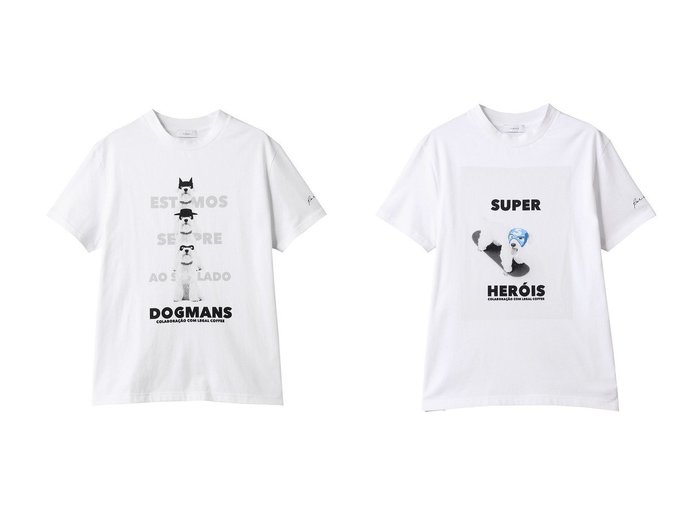 【1er Arrondissement/プルミエ アロンディスモン】感度高めなプリントが魅力のコットンTシャツ&ユニークプリントで差がつくリラックスTシャツ おすすめ人気トレンドファッション通販アイテム 人気、トレンドファッション・服の通販 founy(ファニー) 　ファッション　Fashion　レディースファッション　WOMEN　トップス・カットソー　Tops/Tshirt　シャツ/ブラウス　Shirts/Blouses　ロング / Tシャツ　T-Shirts　カットソー　Cut and Sewn　ショート　Short　スリーブ　Sleeve　プリント　Print　ベーシック　Basic　リラックス　Relax　NEW・新作・新着・新入荷　New Arrivals　無地　Plain Color　デニム　Denim　バランス　Balance　フェミニン　Feminine　ボトム　Bottom　|ID:crp329100000219126