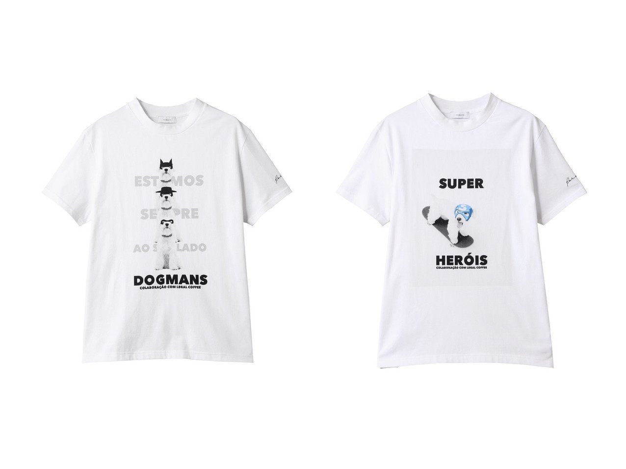 【1er Arrondissement/プルミエ アロンディスモン】感度高めなプリントが魅力のコットンTシャツ&ユニークプリントで差がつくリラックスTシャツ おすすめ人気トレンドファッション通販アイテム インテリア・キッズ・メンズ・レディースファッション・服の通販 founy(ファニー) 　ファッション　Fashion　レディースファッション　WOMEN　トップス・カットソー　Tops/Tshirt　シャツ/ブラウス　Shirts/Blouses　ロング / Tシャツ　T-Shirts　カットソー　Cut and Sewn　ショート　Short　スリーブ　Sleeve　プリント　Print　ベーシック　Basic　リラックス　Relax　NEW・新作・新着・新入荷　New Arrivals　無地　Plain Color　デニム　Denim　バランス　Balance　フェミニン　Feminine　ボトム　Bottom　ホワイト系　White　|ID:crp329100000219126