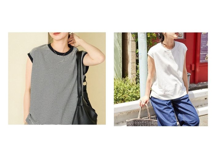 【FREAK'S STORE/フリークスストア】毎年人気の名品 ノースリーブカットソー おすすめ人気トレンドファッション通販アイテム 人気、トレンドファッション・服の通販 founy(ファニー) 　ファッション　Fashion　レディースファッション　WOMEN　トップス・カットソー　Tops/Tshirt　キャミソール / ノースリーブ　No Sleeves　シャツ/ブラウス　Shirts/Blouses　ロング / Tシャツ　T-Shirts　2025年　2025　2025春夏・S/S　Ss,Spring/Summer,2025　コンパクト　Compact　ショルダー　Shoulder　スリット　Slit　ドロップ　Drop　ノースリーブ　No Sleeve　ベーシック　Basic　ボーダー　Border　人気　Popularity　夏　Summer　定番　Standard　S/S・春夏　Ss・Spring/Summer　|ID:crp329100000219139