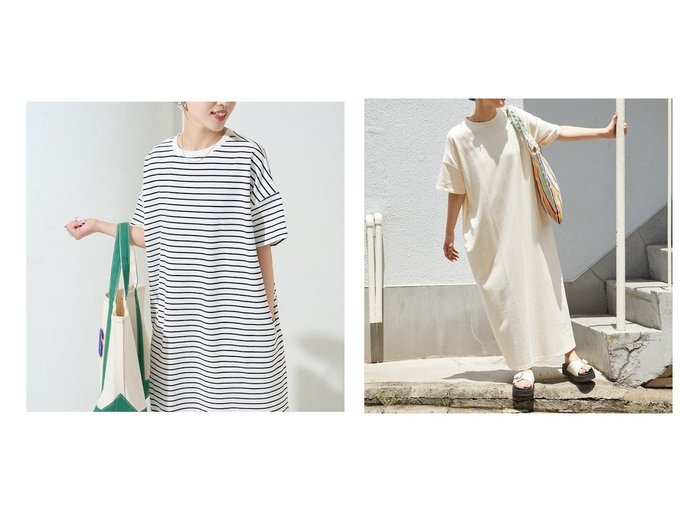 【FREAK'S STORE/フリークスストア】1枚で着映える！リラックス感満点のTシャツワンピース おすすめ人気トレンドファッション通販アイテム 人気、トレンドファッション・服の通販 founy(ファニー) 　ファッション　Fashion　レディースファッション　WOMEN　ワンピース　Dress　シャツワンピース　Shirt Dresses　2025年　2025　2025春夏・S/S　Ss,Spring/Summer,2025　おすすめ　Recommend　イエロー　Yellow　ベーシック　Basic　ボックス　Box　ボーダー　Border　ポケット　Pocket　リラックス　Relax　人気　Popularity　今季　This Season　夏　Summer　定番　Standard　S/S・春夏　Ss・Spring/Summer　|ID:crp329100000219140