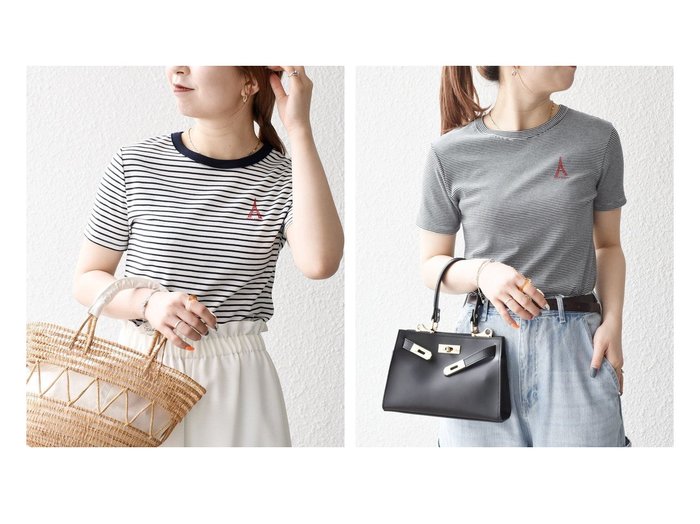 【SHIPS/シップス フォー ウィメン】《25SS別注》エッフェル塔ロゴが魅力のPETIT BATEAU×SHIPS any限定Tシャツ おすすめ人気トレンドファッション通販アイテム 人気、トレンドファッション・服の通販 founy(ファニー) ファッション Fashion レディースファッション WOMEN インナー Inner 春 Spring 洗える Washable コンパクト Compact 今季 This Season ジャケット Jacket トレンド Trend フランス France プリント Print ボーダー Border 別注 Special Order 半袖 Short Sleeve ワンポイント One Point S/S・春夏 Ss・Spring/Summer 夏 Summer 2025年 2025 2025春夏・S/S Ss,Spring/Summer,2025 |ID:crp329100000219149