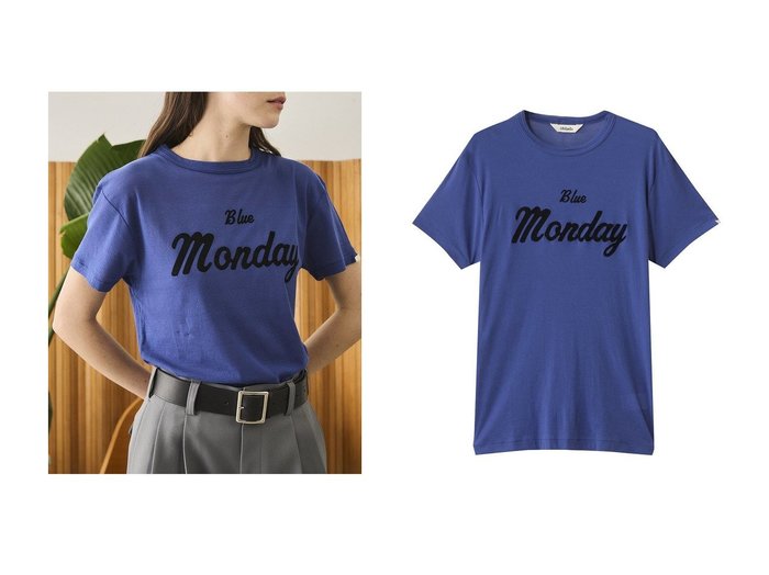 【Oblada/オブラダ】月曜の気分を軽やかに。ロゴが映えるBLUE MONDAY Tシャツ おすすめ人気トレンドファッション通販アイテム 人気、トレンドファッション・服の通販 founy(ファニー) ファッション Fashion レディースファッション WOMEN トップス・カットソー Tops/Tshirt シャツ/ブラウス Shirts/Blouses ロング / Tシャツ T-Shirts カットソー Cut and Sewn インナー Inner コンパクト Compact シアー Sheer ショート Short ジャケット Jacket スリーブ Sleeve プリント Print NEW・新作・新着・新入荷 New Arrivals ビジネス 仕事 通勤 Business |ID:crp329100000219174