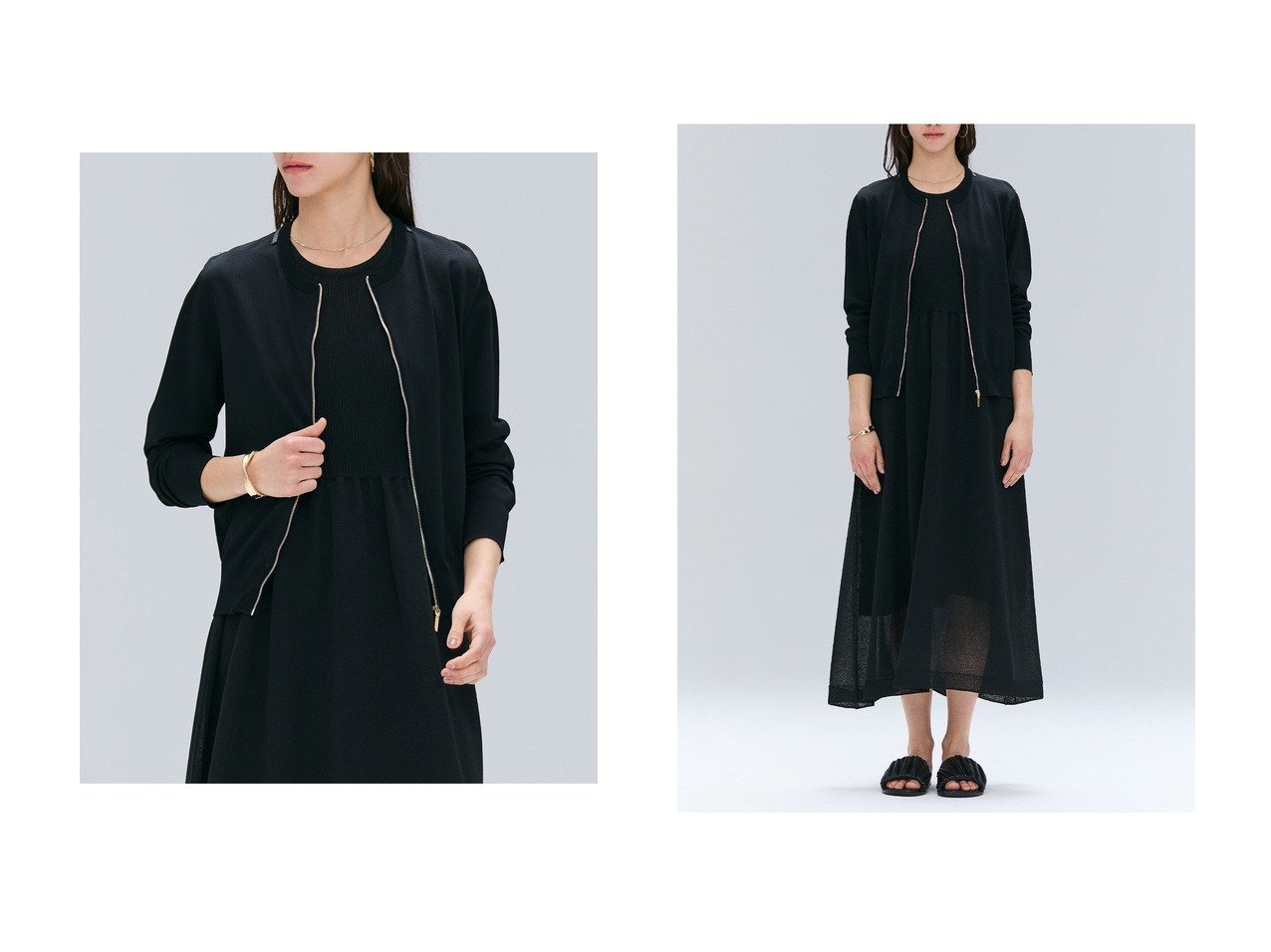 【BEIGE,/ベイジ,】洗練と快適を両立。BEIGE,の新色ストレッチカーディガン おすすめ人気トレンドファッション通販アイテム インテリア・キッズ・メンズ・レディースファッション・服の通販 founy(ファニー) 　ファッション　Fashion　レディースファッション　WOMEN　トップス・カットソー　Tops/Tshirt　ニット　Knit Tops　カーディガン　Cardigans　カーディガン　Cardigan　ストレッチ　Stretch　エレガント 上品　Elegant　人気　Popularity　定番　Standard　NEW・新作・新着・新入荷　New Arrivals　ブラック系　Black　|ID:crp329100000219178