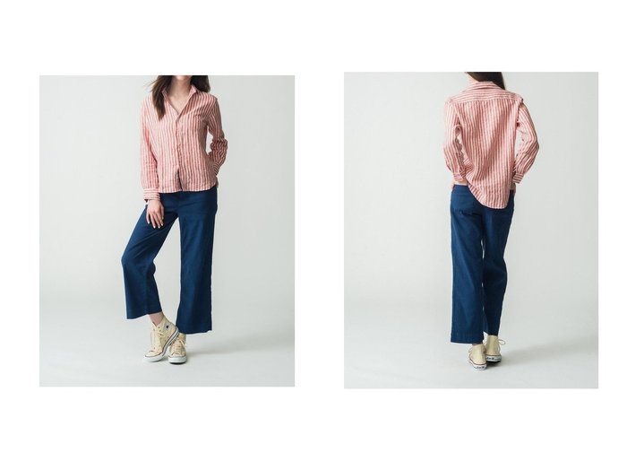 【Frank&Eileen/フランク&アイリーン】イタリアンリネンが香る 洗練レッドストライプシャツ おすすめ人気トレンドファッション通販アイテム 人気、トレンドファッション・服の通販 founy(ファニー) ファッション Fashion レディースファッション WOMEN トップス・カットソー Tops/Tshirt シャツ/ブラウス Shirts/Blouses ストライプ Stripe スリーブ Sleeve バランス Balance リネン Linen ロング Long 定番 Standard NEW・新作・新着・新入荷 New Arrivals |ID:crp329100000219253