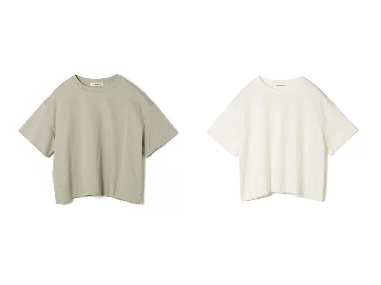 【E by eclat/イーバイエクラ】一枚で“きれい”が決まる、大人のためのボクシーTシャツ おすすめ人気トレンドファッション通販アイテム インテリア・キッズ・メンズ・レディースファッション・服の通販 founy(ファニー) 　ファッション　Fashion　レディースファッション　Ladies' Fashion Online　トップス・カットソー　Tops/Tshirt　シャツ/ブラウス　Shirts/Blouses　ロング / Tシャツ　T-Shirts　なめらか　Smooth　スリット　Slit　洗える　Washable　グレー系　Gray　ベージュ系　Beige　ホワイト系　White　ブルー系　Blue　|ID:crp329100000219275