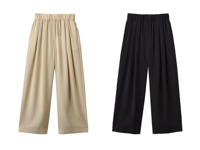 【ebure/エブール】さらりと軽やか 上品リラックスパンツで夏を快適に おすすめ人気トレンドファッション通販アイテム 人気、トレンドファッション・服の通販 founy(ファニー) 　ファッション　Fashion　レディースファッション　Ladies' Fashion Online　パンツ　Pants　2025年　2025　ギャザー　Gather　ストレッチ　Stretch　ツイル　Twill　リラックス　Relax　エレガント 上品　Elegant　夏　Summer　A/W・秋冬　Aw・Autumn/Winter・Fw・Fall-Winter　|ID:crp329100000219281
