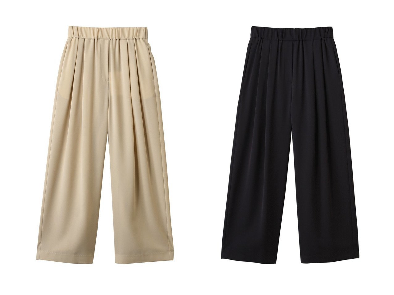 【ebure/エブール】さらりと軽やか 上品リラックスパンツで夏を快適に おすすめ人気トレンドファッション通販アイテム インテリア・キッズ・メンズ・レディースファッション・服の通販 founy(ファニー) 　ファッション　Fashion　レディースファッション　Ladies' Fashion Online　パンツ　Pants　2025年　2025　ギャザー　Gather　ストレッチ　Stretch　ツイル　Twill　リラックス　Relax　エレガント 上品　Elegant　夏　Summer　A/W・秋冬　Aw・Autumn/Winter・Fw・Fall-Winter　ベージュ系　Beige　ブルー系　Blue　|ID:crp329100000219281