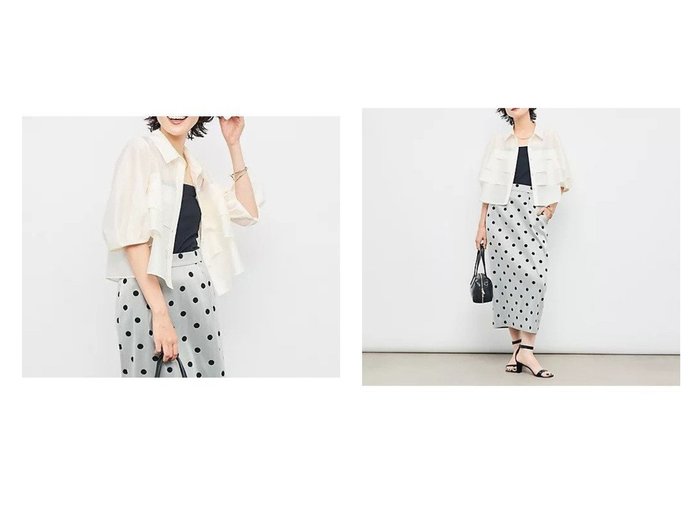 【NOLLEY'S/ノーリーズ】パール釦とフリルが華やぐ ショート丈で着回し自在な上品ブラウス おすすめ人気トレンドファッション通販アイテム 人気、トレンドファッション・服の通販 founy(ファニー) ファッション Fashion レディースファッション Ladies' Fashion Online トップス・カットソー Tops/Tshirt シャツ/ブラウス Shirts/Blouses 2025年 2025 インナー Inner ショート Short シルク Silk ジャケット Jacket バランス Balance パール Pearl フリル Frills ボトム Bottom エレガント 上品 Elegant |ID:crp329100000219292
