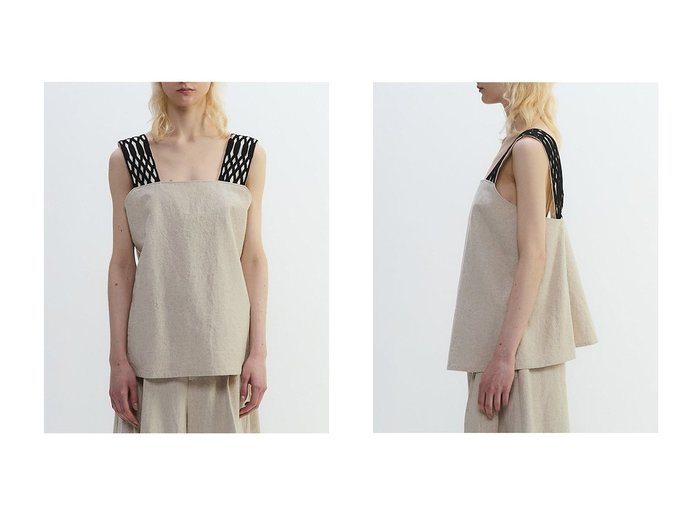 【PLAIN PEOPLE/プレインピープル】涼やかさと上品さを兼ね備えた 天日乾燥仕上げのクロップドキャミトップス おすすめ人気トレンドファッション通販アイテム 人気、トレンドファッション・服の通販 founy(ファニー) ファッション Fashion レディースファッション Ladies' Fashion Online トップス・カットソー Tops/Tshirt キャミソール / ノースリーブ No Sleeves シャツ/ブラウス Shirts/Blouses おすすめ Recommend キャンバス Canvas クロップド Cropped ノースリーブ No Sleeve ボトム Bottom 夏 Summer NEW・新作・新着・新入荷 New Arrivals |ID:crp329100000219323