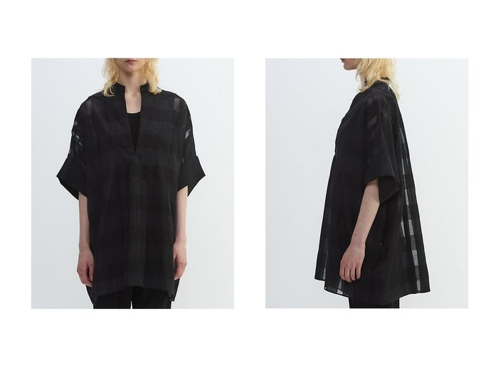 【PLAIN PEOPLE/プレインピープル】大柄チェックが視線を集める 軽やかで洗練されたシアーチュニック おすすめ人気トレンドファッション通販アイテム 人気、トレンドファッション・服の通販 founy(ファニー) ファッション Fashion レディースファッション Ladies' Fashion Online ワンピース Dress チュニック Tunic おすすめ Recommend シルク Silk チェック Check チュニック Tunic NEW・新作・新着・新入荷 New Arrivals |ID:crp329100000219324