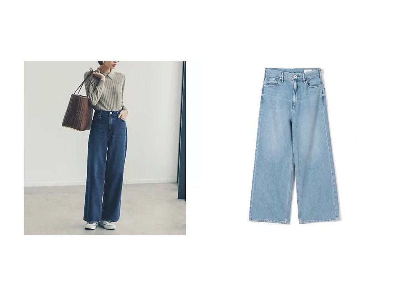 【upper hights/アッパー ハイツ】リヨセル混の滑らかさと深みのある色味が魅力 「THE LARA」別注DEEP BLUE登場 おすすめ人気トレンドファッション通販アイテム インテリア・キッズ・メンズ・レディースファッション・服の通販 founy(ファニー) 　ファッション　Fashion　レディースファッション　Ladies' Fashion Online　2025年　2025　2025春夏・S/S　Ss,Spring/Summer,2025　デニム　Denim　別注　Special Order　洗える　Washable　ブルー系　Blue　|ID:crp329100000219407
