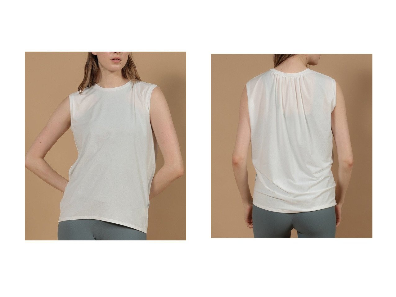 【Julier/ジュリエ】バックギャザーが映えるリラックス＆アクティブ両用プルオーバー おすすめ人気トレンドファッション通販アイテム インテリア・キッズ・メンズ・レディースファッション・服の通販 founy(ファニー) 　ファッション　Fashion　レディースファッション　Ladies' Fashion Online　トップス・カットソー　Tops/Tshirt　キャミソール / ノースリーブ　No Sleeves　プルオーバー　Pullover　スポーツウェア　Sportswear　スポーツ トップス　Sports Tops　アウトドア　Outdoor　ギャザー　Gather　シンプル　Simple　スポーツ　Sports　NEW・新作・新着・新入荷　New Arrivals　ホワイト系　White　ブルー系　Blue　ブラック系　Black　|ID:crp329100000219419