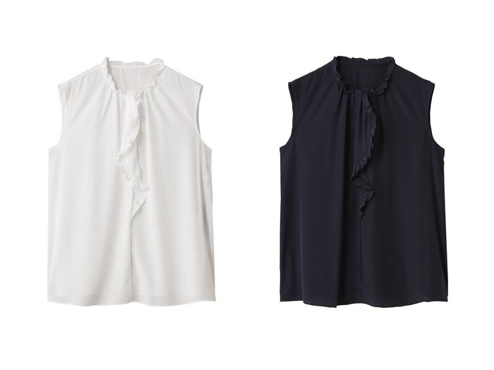 【ANAYI/アナイ】顔まわりを明るく彩る ラッフルネッククレープデシンブラウス おすすめ人気トレンドファッション通販アイテム 人気、トレンドファッション・服の通販 founy(ファニー) ファッション Fashion レディースファッション Ladies' Fashion Online トップス・カットソー Tops/Tshirt シャツ/ブラウス Shirts/Blouses おすすめ Recommend なめらか Smooth インナー Inner ショート Short ジャケット Jacket スリーブ Sleeve NEW・新作・新着・新入荷 New Arrivals |ID:crp329100000219447