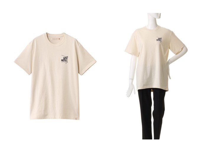 【THIRD MAGAZINE/サードマガジン】デンマーク発の遊び心をプラス REVOLUTION プリントTシャツ おすすめ人気トレンドファッション通販アイテム 人気、トレンドファッション・服の通販 founy(ファニー) 　ファッション　Fashion　レディースファッション　Ladies' Fashion Online　トップス・カットソー　Tops/Tshirt　シャツ/ブラウス　Shirts/Blouses　ロング / Tシャツ　T-Shirts　カットソー　Cut and Sewn　ショート　Short　スリーブ　Sleeve　プリント　Print　NEW・新作・新着・新入荷　New Arrivals　|ID:crp329100000219451