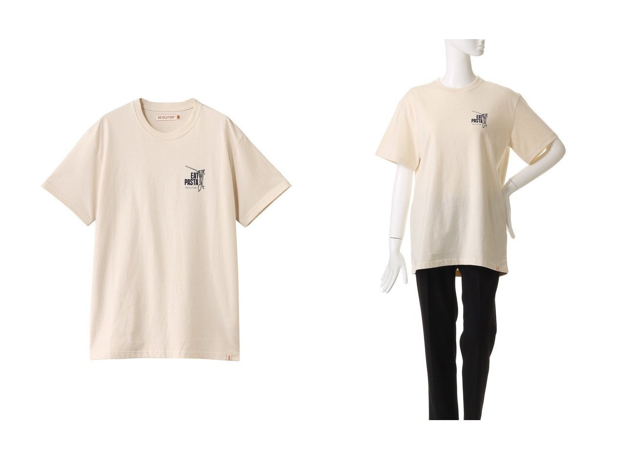 【THIRD MAGAZINE/サードマガジン】デンマーク発の遊び心をプラス REVOLUTION プリントTシャツ おすすめ人気トレンドファッション通販アイテム インテリア・キッズ・メンズ・レディースファッション・服の通販 founy(ファニー) 　ファッション　Fashion　レディースファッション　Ladies' Fashion Online　トップス・カットソー　Tops/Tshirt　シャツ/ブラウス　Shirts/Blouses　ロング / Tシャツ　T-Shirts　カットソー　Cut and Sewn　ショート　Short　スリーブ　Sleeve　プリント　Print　NEW・新作・新着・新入荷　New Arrivals　ホワイト系　White　|ID:crp329100000219451