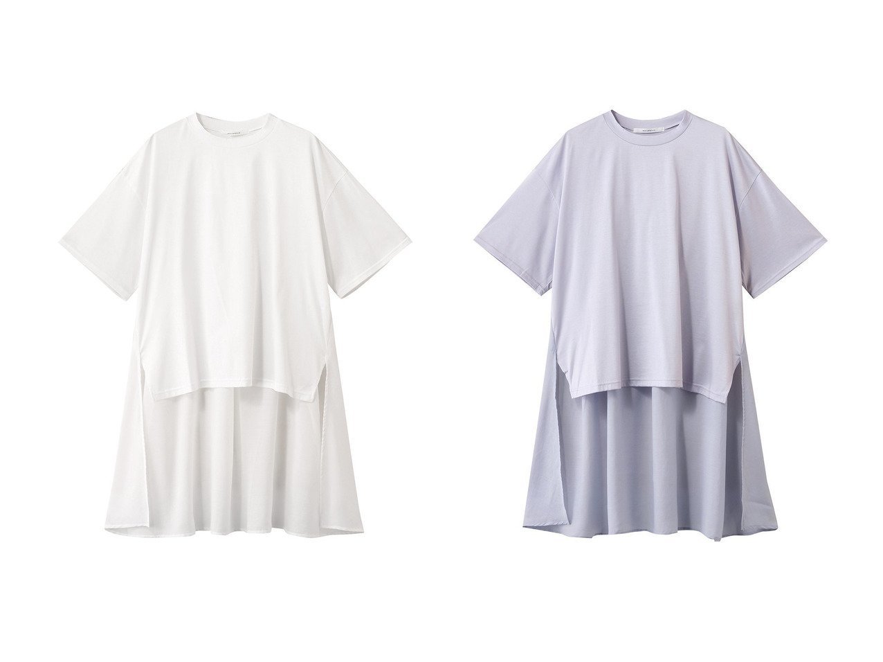 【MIDIUMISOLID/ミディウミソリッド】大胆シルエットが印象的な大人Tシャツ おすすめ人気トレンドファッション通販アイテム インテリア・キッズ・メンズ・レディースファッション・服の通販 founy(ファニー) 　ファッション　Fashion　レディースファッション　Ladies' Fashion Online　トップス・カットソー　Tops/Tshirt　シャツ/ブラウス　Shirts/Blouses　ロング / Tシャツ　T-Shirts　カットソー　Cut and Sewn　カットソー　Cut And Sew　ショート　Short　シンプル　Simple　スリーブ　Sleeve　バランス　Balance　NEW・新作・新着・新入荷　New Arrivals　ホワイト系　White　ブルー系　Blue　ブラック系　Black　|ID:crp329100000219453