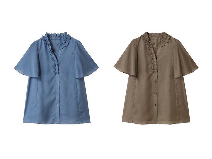 【ANAYI/アナイ】ほんのりロマンチックムードを醸す スキッパーネックブラウス おすすめ人気トレンドファッション通販アイテム 人気、トレンドファッション・服の通販 founy(ファニー) ファッション Fashion レディースファッション Ladies' Fashion Online トップス・カットソー Tops/Tshirt シャツ/ブラウス Shirts/Blouses 2025年 2025 2025-2026秋冬・A/W Aw/Autumn/Winter/Fw/Fall/2025-2026 ショート Short シンプル Simple スキッパー Skipper スリーブ Sleeve フェミニン Feminine フリル Frills フレア Flare エレガント 上品 Elegant A/W・秋冬 Aw・Autumn/Winter・Fw・Fall-Winter |ID:crp329100000219480