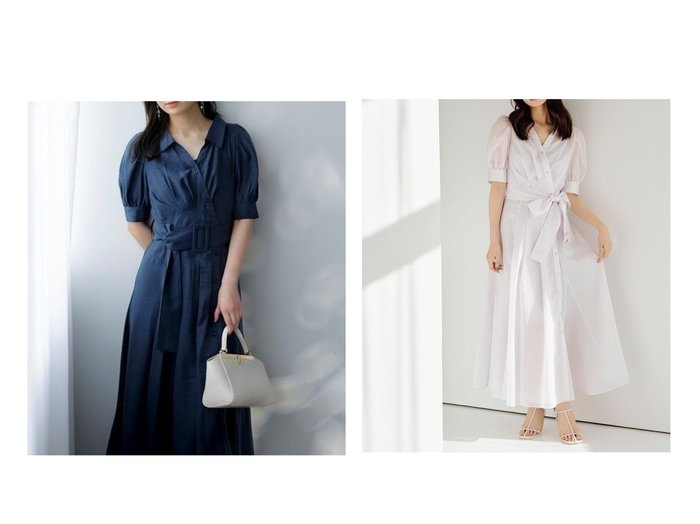【SNIDEL/スナイデル】ロマンティックな魅力を纏う カシュクール×バルーンスリーブのシャツワンピース おすすめ人気トレンドファッション通販アイテム 人気、トレンドファッション・服の通販 founy(ファニー) ファッション Fashion レディースファッション Ladies' Fashion Online ワンピース Dress シャツワンピース Shirt Dresses エレガント 上品 Elegant ギンガム Gingham シャーリング Shirring シンプル Simple ストライプ Stripe ストレート Straight スリーブ Sleeve チェック Check バルーン Balloon フィット Fit フェミニン Feminine フレア Flare 無地 Plain Color リボン Ribbon ロマンティック Romantic おすすめ Recommend |ID:crp329100000219492