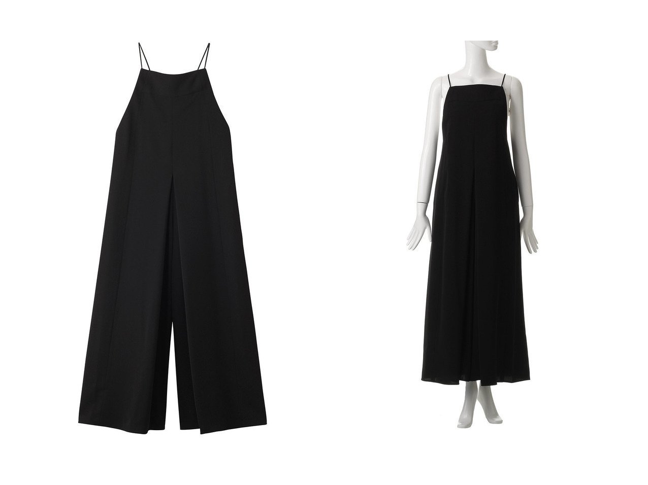 【allureville/アルアバイル】大人の余裕を感じさせる、上品オールインワン おすすめ人気トレンドファッション通販アイテム インテリア・キッズ・メンズ・レディースファッション・服の通販 founy(ファニー) 　ファッション　Fashion　レディースファッション　Ladies' Fashion Online　パンツ　Pants　2025年　2025　2025-2026秋冬・A/W　Aw/Autumn/Winter/Fw/Fall/2025-2026　ジュエリー　Jewelry　フレア　Flare　ロング　Long　A/W・秋冬　Aw・Autumn/Winter・Fw・Fall-Winter　ブラック系　Black　|ID:crp329100000219512