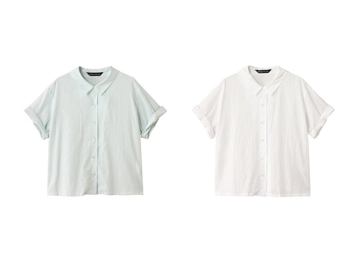 【mizuiro ind/ミズイロ インド】抜け感と清涼感を叶える 大人可愛いロールアップスリーブシャツ おすすめ人気トレンドファッション通販アイテム 人気、トレンドファッション・服の通販 founy(ファニー) ファッション Fashion レディースファッション Ladies' Fashion Online トップス・カットソー Tops/Tshirt シャツ/ブラウス Shirts/Blouses おすすめ Recommend ショート Short スリーブ Sleeve バランス Balance フェミニン Feminine フレア Flare ロールアップ Roll Up ワイド Wide NEW・新作・新着・新入荷 New Arrivals |ID:crp329100000219553