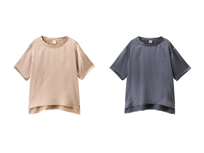 【Foo Tokyo/フートーキョー】極上の肌触りで包む シルクサテンの上品プルオーバー おすすめ人気トレンドファッション通販アイテム 人気、トレンドファッション・服の通販 founy(ファニー) ファッション Fashion レディースファッション Ladies' Fashion Online トップス・カットソー Tops/Tshirt シャツ/ブラウス Shirts/Blouses プルオーバー Pullover サテン Satin ショート Short シルク Silk シンプル Simple スリーブ Sleeve リラックス Relax NEW・新作・新着・新入荷 New Arrivals |ID:crp329100000219556