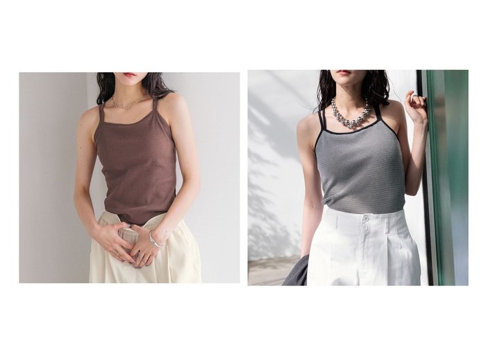 【LOWRYS FARM/ローリーズファーム】毎日使いたくなる快適さ、バッククロスデザインのカップ付きキャミ おすすめ人気トレンドファッション通販アイテム 人気、トレンドファッション・服の通販 founy(ファニー) 　ファッション　Fashion　レディースファッション　Ladies' Fashion Online　トップス・カットソー　Tops/Tshirt　キャミソール / ノースリーブ　No Sleeves　キャミソール　Camisole　クロップド　Cropped　テレコ　Tereko　バランス　Balance　|ID:crp329100000219564