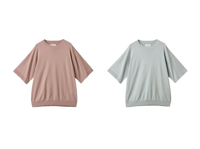 【MIDIUMISOLID/ミディウミソリッド】Tシャツ感覚で着られる、洗練カジュアルな半袖ニットトップス おすすめ人気トレンドファッション通販アイテム 人気、トレンドファッション・服の通販 founy(ファニー) ファッション Fashion レディースファッション Ladies' Fashion Online トップス・カットソー Tops/Tshirt ニット Knit Tops プルオーバー Pullover ベーシック Basic 半袖 Short Sleeve NEW・新作・新着・新入荷 New Arrivals |ID:crp329100000219590