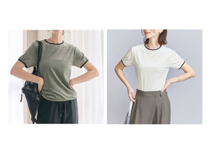 【BEAUTY&YOUTH / UNITED ARROWS/ビューティ&ユース ユナイテッドアローズ】夏のムードを纏う シアーベロアリンガーTシャツ おすすめ人気トレンドファッション通販アイテム 人気、トレンドファッション・服の通販 founy(ファニー) ファッション Fashion レディースファッション Ladies' Fashion Online トップス・カットソー Tops/Tshirt シャツ/ブラウス Shirts/Blouses ロング / Tシャツ T-Shirts ベロア Velour おすすめ Recommend インナー Inner カーゴパンツ Cargo Pants コンパクト Compact シアー Sheer シンプル Simple ジャケット Jacket スラックス Slacks デニム Denim トレンド Trend パイピング Piping フォルム Form ベロア Velor 春 Spring |ID:crp329100000219626