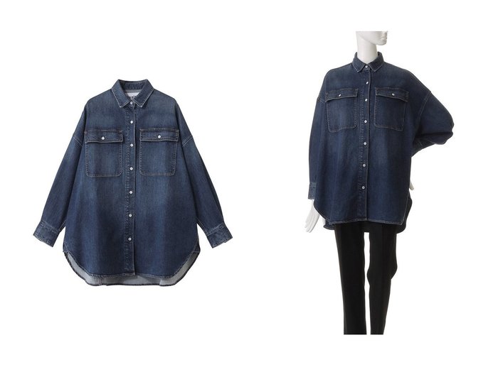 【Healthy Denim/ヘルシーデニム】ビッグサイズで着映える コットンリヨセルシャツ おすすめ人気トレンドファッション通販アイテム 人気、トレンドファッション・服の通販 founy(ファニー) ファッション Fashion レディースファッション Ladies' Fashion Online トップス・カットソー Tops/Tshirt シャツ/ブラウス Shirts/Blouses 2025年 2025 2025-2026秋冬・A/W Aw/Autumn/Winter/Fw/Fall/2025-2026 スリーブ Sleeve チュニック Tunic デニム Denim ビッグ Big フロント Front ロング Long 定番 Standard A/W・秋冬 Aw・Autumn/Winter・Fw・Fall-Winter |ID:crp329100000219640