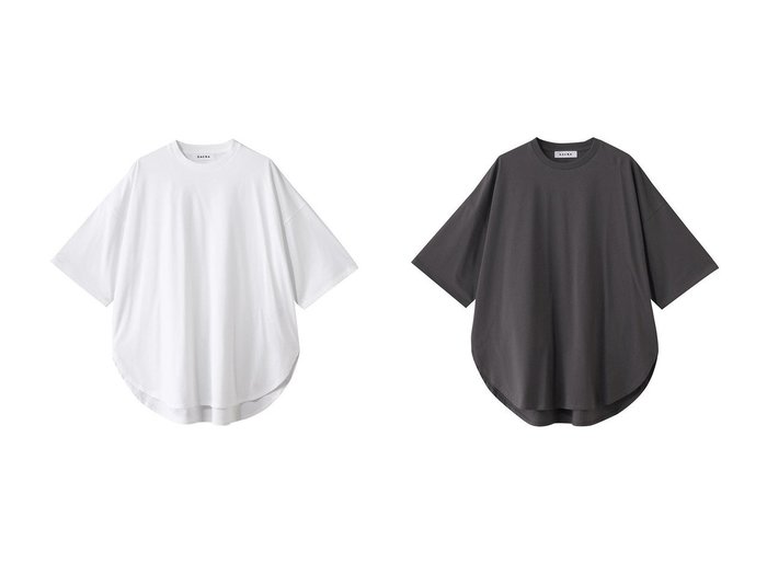 【SACRA/サクラ】上質な日常をつくる スーパーファインコットンハーフスリーブTシャツ おすすめ人気トレンドファッション通販アイテム 人気、トレンドファッション・服の通販 founy(ファニー) ファッション Fashion レディースファッション Ladies' Fashion Online トップス・カットソー Tops/Tshirt シャツ/ブラウス Shirts/Blouses ロング / Tシャツ T-Shirts カットソー Cut and Sewn ショート Short シンプル Simple スリーブ Sleeve ハーフ Half ラウンド Round 再入荷 Restock/Back In Stock/Re Arrival |ID:crp329100000219643