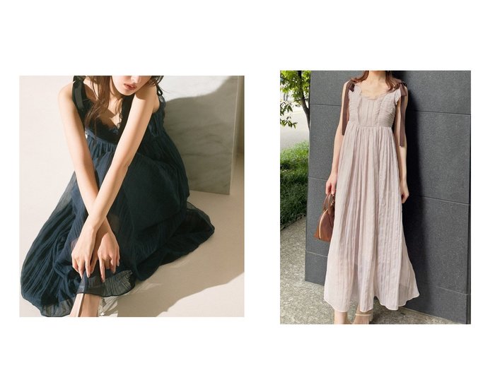 【SNIDEL/スナイデル】軽やかな透け感と甘すぎない上品さが魅力。大人フェミニンなシアーシフォンワッシャーワンピース おすすめ人気トレンドファッション通販アイテム 人気、トレンドファッション・服の通販 founy(ファニー) ファッション Fashion レディースファッション Ladies' Fashion Online ワンピース Dress ウェーブ Wave シアー Sheer シャーリング Shirring ストレート Straight タフタ Taffeta トレンド Trend フィット Fit フェミニン Feminine フリル Frills リボン Ribbon リュクス Luxe ロング Long おすすめ Recommend |ID:crp329100000219663