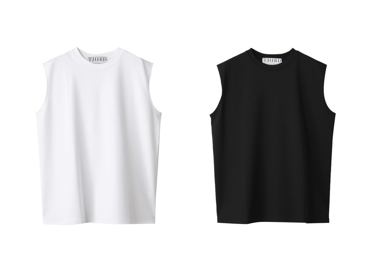 【THIRD MAGAZINE/サードマガジン】オンオフ活躍する上質スリーブレスTシャツ おすすめ人気トレンドファッション通販アイテム インテリア・キッズ・メンズ・レディースファッション・服の通販 founy(ファニー) 　ファッション　Fashion　レディースファッション　Ladies' Fashion Online　トップス・カットソー　Tops/Tshirt　キャミソール / ノースリーブ　No Sleeves　シャツ/ブラウス　Shirts/Blouses　ロング / Tシャツ　T-Shirts　カットソー　Cut and Sewn　2025年　2025　2025-2026秋冬・A/W　Aw/Autumn/Winter/Fw/Fall/2025-2026　キャミソール　Camisole　シンプル　Simple　スリーブ　Sleeve　タンク　Tank　定番　Standard　A/W・秋冬　Aw・Autumn/Winter・Fw・Fall-Winter　ホワイト系　White　ブラック系　Black　|ID:crp329100000219704