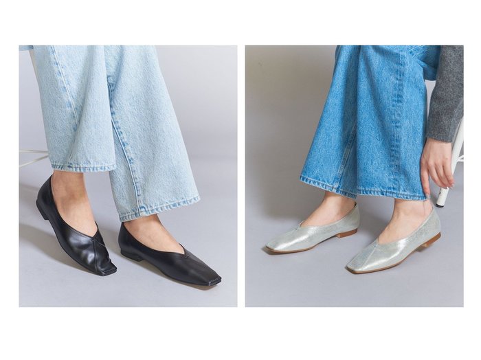 【BEAUTY&YOUTH / UNITED ARROWS/ビューティ&ユース ユナイテッドアローズ】華奢見えVカットで魅せる、上品フラットシューズがリニューアル登場 おすすめ人気トレンドファッション通販アイテム 人気、トレンドファッション・服の通販 founy(ファニー) ファッション Fashion レディースファッション Ladies' Fashion Online シューズ Shoes シルバー Silver シンプル Simple トレンド Trend ビジネス 仕事 通勤 Business フラット Flat エレガント 上品 Elegant 旅行 Travel |ID:crp329100000219724