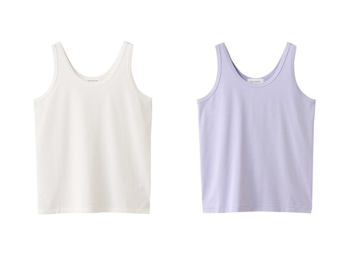 【GALLARDAGALANTE/ガリャルダガランテ】【HERITANOVUM】夏に欠かせない、上品シンプルなオーガニックコットンタンクトップ おすすめ人気トレンドファッション通販アイテム 人気、トレンドファッション・服の通販 founy(ファニー) ファッション Fashion レディースファッション Fashion for Women トップス・カットソー Cut & Sew Tops キャミソール&ノースリーブ Camisoles & Sleeveless Tops シャツ・ブラウス・オフィスカジュアル Elegant Blouses & Button-Ups ロングTシャツ・Tシャツ Longline T-Shirts & Tees カットソー・ベーシックTシャツ Cut-and-Sewn Tops / Stretch Tees & Basics インナー Innerwear キャミソール Camisole, Spaghetti Strap Top ジャケット Jacket, Outerwear スタンダード Standard, Basic タンク Tank Top, Sleeveless Top デコルテ Décolleté, Neckline パープル Purple, Violet ベーシック Basic, Essential 夏 Summer 新作・新入荷 New Arrivals / New In |ID:crp329100000219791