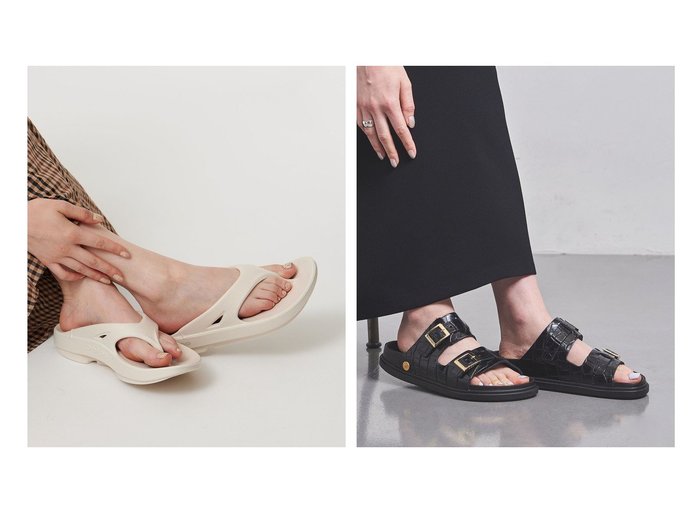 【UNITED ARROWS/ユナイテッドアローズ】国内限定カラーで登場 洗練と快適を叶えるリカバリーサンダル「OOriginal」＆モード感漂う別注デザイン STBARTHS オールブラックサンダル おすすめ人気トレンドファッション通販アイテム 人気、トレンドファッション・服の通販 founy(ファニー) ファッション Fashion レディースファッション Fashion for Women サンダル Sandals, Summer Shoes シューズ Shoes, Footwear スポーツ Sports, Activewear デニム Denim, Jeans Material メンズ Men's, Menswear リゾート Resort, Vacation Style クロコ Crocodile, Croc Embossed スクエア Square, Square Shape スタイリッシュ Stylish, Fashionable ドレス Dress, One-Piece 別注 Limited Edition, Custom Order おすすめ Recommended / Our Picks エレガント 上品 Elegant |ID:crp329100000219812