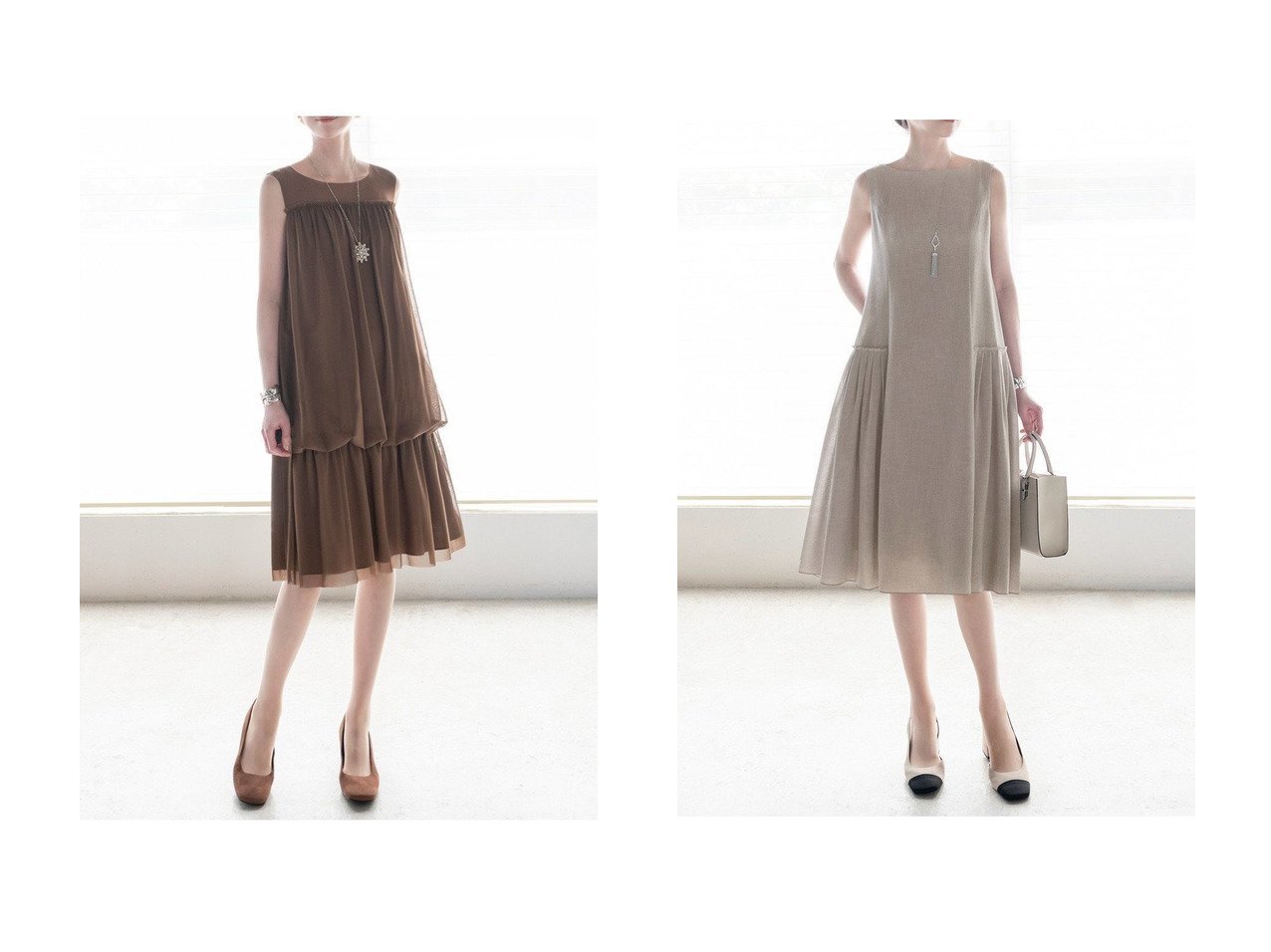 【DAISY LIN/デイジーリン】驚くほど軽やかで優雅 Fairy Tulle チュールワンピース&風をまとうような涼感ワンピース Airy Swing 夏に映えるエレガンス おすすめ人気トレンドファッション通販アイテム インテリア・キッズ・メンズ・レディースファッション・服の通販 founy(ファニー) 　ファッション　Fashion　レディースファッション　Fashion for Women　ワンピース　Dresses　フォーマル・パーティードレス・結婚式用ドレス　Elegant & Casual Dresses　チュニック　Tunic Tops & Dresses　なめらか　Smooth, Silky Texture　ウォッシャブル　Machine Washable　ストレッチ　Stretch, Stretchy Fabric　チュニック　Tunic, Long Top　デコルテ　Décolleté, Neckline　フリル　Frill, Ruffle　ブラウジング　Blouson Silhouette, Cinched Waist　リラックス　Relax, Relaxed Fit　新作・新入荷　New Arrivals / New In　旅行　Travel　アンダー　Underwear Essentials　エレガント 上品　Elegant　吸水　Absorbent, Quick-Dry　サマー　Summer, Summer Style　ドレス　Dress, One-Piece　パターン　Pattern, Design Print　プリーツ　Pleats, Pleated　おすすめ　Recommended / Our Picks　夏　Summer　ブラック系　Black　ブラウン系　Brown　ベージュ系　Beige　|ID:crp329100000219851