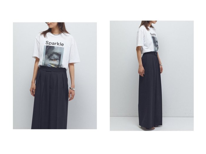 【1er Arrondissement/プルミエ アロンディスモン】Sparkleを纏う 大人のためのフォト×ロゴプリントTシャツ おすすめ人気トレンドファッション通販アイテム 人気、トレンドファッション・服の通販 founy(ファニー) ファッション Fashion レディースファッション Fashion for Women トップス・カットソー Cut & Sew Tops シャツ・ブラウス・オフィスカジュアル Elegant Blouses & Button-Ups ロングTシャツ・Tシャツ Longline T-Shirts & Tees カットソー・ベーシックTシャツ Cut-and-Sewn Tops / Stretch Tees & Basics ショート Short, Short Length スリーブ Sleeve, Long Sleeve / Short Sleeve プリント Print, Printed Pattern 新作・新入荷 New Arrivals / New In A/W・秋冬 Autumn/Winter |ID:crp329100000219882