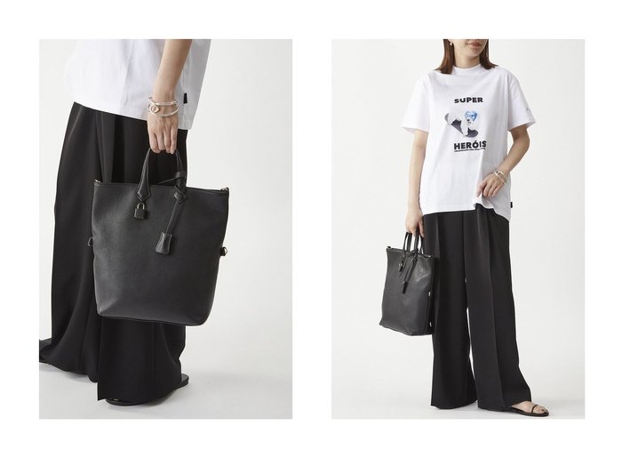 【1er Arrondissement/プルミエ アロンディスモン】自在に表情を変える2WAY仕様 【mica della valle】ショルダートートバッグ おすすめ人気トレンドファッション通販アイテム 人気、トレンドファッション・服の通販 founy(ファニー) ファッション Fashion レディースファッション Fashion for Women バッグ Bags イタリア Italy ハーフ Half, Half-Length 新作・新入荷 New Arrivals / New In |ID:crp329100000219884