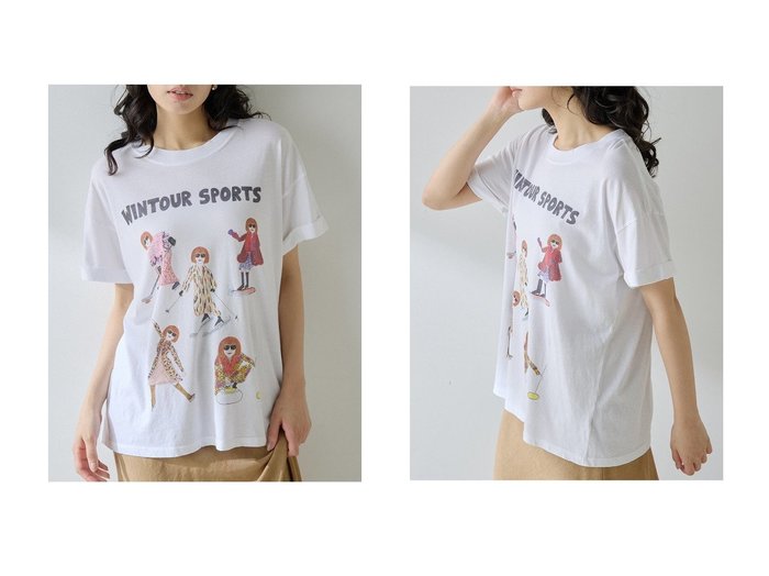 【Whim Gazette/ウィムガゼット】ファッションアイコンを遊び心で描いたヴィンテージライクなアートTシャツ おすすめ人気トレンドファッション通販アイテム 人気、トレンドファッション・服の通販 founy(ファニー) 　ファッション　Fashion　レディースファッション　Fashion for Women　トップス・カットソー　Cut & Sew Tops　シャツ・ブラウス・オフィスカジュアル　Elegant Blouses & Button-Ups　ロングTシャツ・Tシャツ　Longline T-Shirts & Tees　カットソー・ベーシックTシャツ　Cut-and-Sewn Tops / Stretch Tees & Basics　インナー　Innerwear　カーディガン　Cardigan, Knitwear　キャラクター　Character, Licensed Characters　ショート　Short, Short Length　ジャケット　Jacket, Outerwear　スリーブ　Sleeve, Long Sleeve / Short Sleeve　雑誌　Magazine, Fashion Magazine　ダメージ　Distressed, Destroyed　プリント　Print, Printed Pattern　おすすめ　Recommended / Our Picks　新作・新入荷　New Arrivals / New In　|ID:crp329100000219887