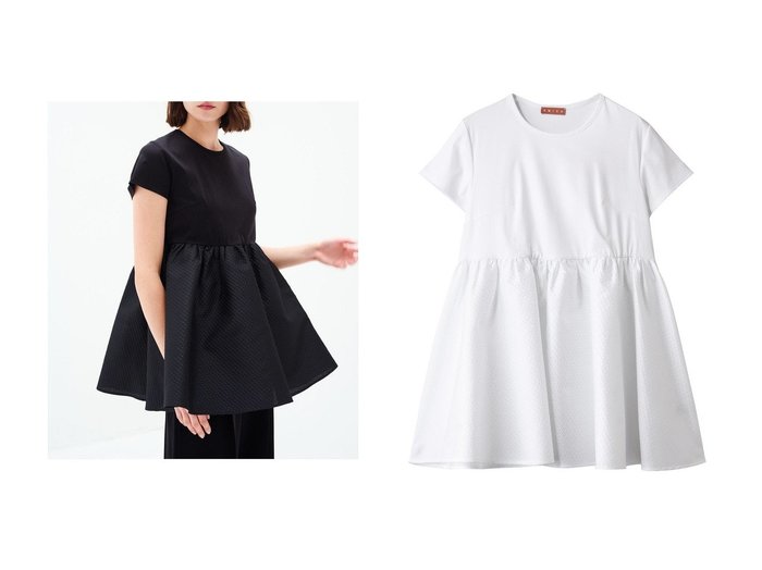 【AMICA/アミカ】ふわっと広がるシルエットで魅せる 大人かわいい主役級Tシャツ おすすめ人気トレンドファッション通販アイテム 人気、トレンドファッション・服の通販 founy(ファニー) ファッション Fashion レディースファッション Fashion for Women トップス・カットソー Cut & Sew Tops シャツ・ブラウス・オフィスカジュアル Elegant Blouses & Button-Ups ロングTシャツ・Tシャツ Longline T-Shirts & Tees カットソー・ベーシックTシャツ Cut-and-Sewn Tops / Stretch Tees & Basics 2025年 2025 2025-2026秋冬・A/W Autumn/Winter 2025–26 AW25–26 インナー Innerwear エレガント 上品 Elegant ショート Short, Short Length ジャケット Jacket, Outerwear スリーブ Sleeve, Long Sleeve / Short Sleeve デニム Denim, Jeans Material A/W・秋冬 Autumn/Winter |ID:crp329100000219924