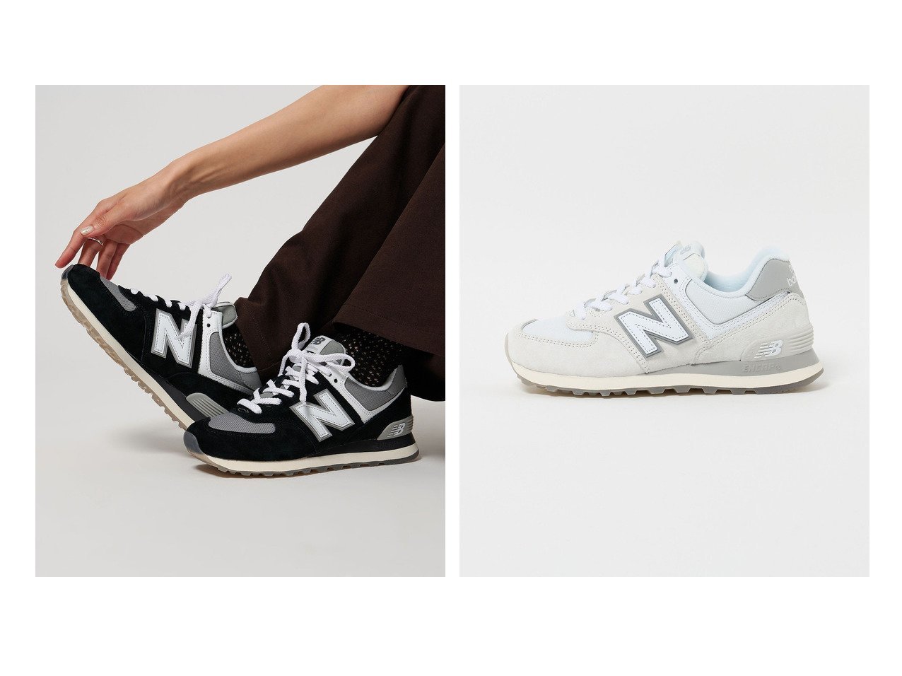 【UNITED ARROWS/ユナイテッドアローズ】時代を超えて愛される、クラシックなスタイルの定番「574」 おすすめ人気トレンドファッション通販アイテム インテリア・キッズ・メンズ・レディースファッション・服の通販 founy(ファニー) 　ファッション　Fashion　レディースファッション　Fashion for Women　クッション　Cushion, Throw Pillow　クラシック　Classic, Timeless Style　シューズ　Shoes, Footwear　スタイリッシュ　Stylish, Fashionable　スニーカー　Sneakers, Trainers　バランス　Balance, Style Balance　フィット　Fit, Slim Fit　ベーシック　Basic, Essential　定番　Standard, Basic Item　ブラック系　Black　グレー系　Gray　|ID:crp329100000219942