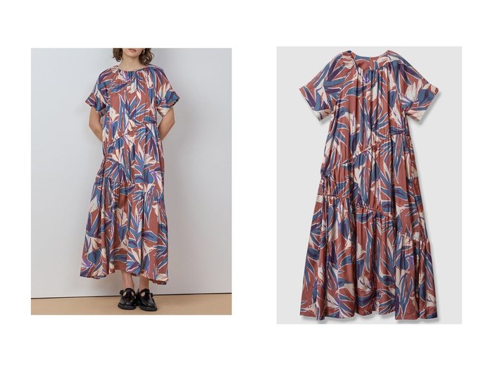 【HOUSE OF LOTUS/ハウス オブ ロータス】ヴィンテージムード漂う華やかプリントのアシンメトリーティアードワンピース おすすめ人気トレンドファッション通販アイテム 人気、トレンドファッション・服の通販 founy(ファニー) ファッション Fashion レディースファッション Fashion for Women ワンピース Dresses チュニック Tunic Tops & Dresses 2025年 2025 2025-2026秋冬・A/W Autumn/Winter 2025–26 AW25–26 アシンメトリー Asymmetrical Style ギャザー Gathered, Ruffled ショート Short, Short Length スリーブ Sleeve, Long Sleeve / Short Sleeve チュニック Tunic, Long Top ティアード Tiered, Tiered Style パープル Purple, Violet プリント Print, Printed Pattern ミックス Mix, Mixed Style ロング Long, Long-Length A/W・秋冬 Autumn/Winter |ID:crp329100000219944