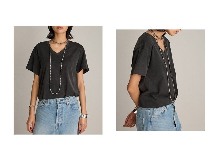 【BRILL/ブリル】ヴィンテージ感と美シルエットが魅力 スーピマコットンVネックTシャツ おすすめ人気トレンドファッション通販アイテム 人気、トレンドファッション・服の通販 founy(ファニー) ファッション Fashion レディースファッション Fashion for Women トップス・カットソー Cut & Sew Tops シャツ・ブラウス・オフィスカジュアル Elegant Blouses & Button-Ups ロングTシャツ・Tシャツ Longline T-Shirts & Tees カットソー・ベーシックTシャツ Cut-and-Sewn Tops / Stretch Tees & Basics Vネックトップス V-Neck Tops / V-Cut Neckline Shirts ショート Short, Short Length シンプル Simple, Minimal スリーブ Sleeve, Long Sleeve / Short Sleeve ワーク Workwear, Utility Style ヴィンテージ Vintage Style 新作・新入荷 New Arrivals / New In |ID:crp329100000219961