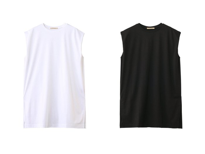 【Curensology/カレンソロジー】抜け感とモードを纏う、大人のためのデザインTシャツ おすすめ人気トレンドファッション通販アイテム 人気、トレンドファッション・服の通販 founy(ファニー) 　ファッション　Fashion　レディースファッション　Fashion for Women　トップス・カットソー　Cut & Sew Tops　シャツ・ブラウス・オフィスカジュアル　Elegant Blouses & Button-Ups　ロングTシャツ・Tシャツ　Longline T-Shirts & Tees　カットソー・ベーシックTシャツ　Cut-and-Sewn Tops / Stretch Tees & Basics　ショート　Short, Short Length　シンプル　Simple, Minimal　スリット　Slit, Slit Detail　スリーブ　Sleeve, Long Sleeve / Short Sleeve　ファブリック　Fabric, Textile　ボトム　Bottoms, Lower Wear　新作・新入荷　New Arrivals / New In　|ID:crp329100000220035