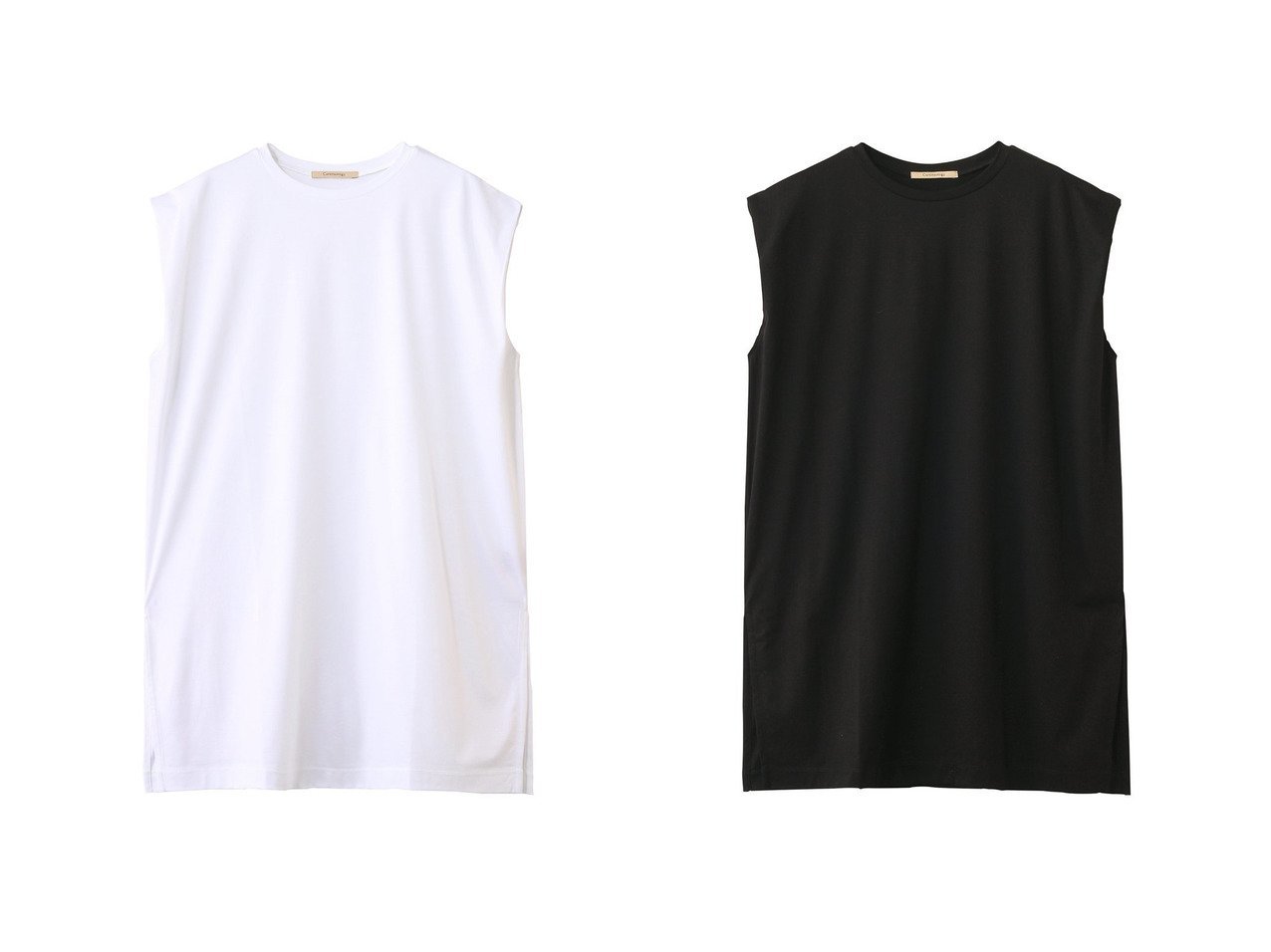 【Curensology/カレンソロジー】抜け感とモードを纏う、大人のためのデザインTシャツ おすすめ人気トレンドファッション通販アイテム インテリア・キッズ・メンズ・レディースファッション・服の通販 founy(ファニー) 　ファッション　Fashion　レディースファッション　Fashion for Women　トップス・カットソー　Cut & Sew Tops　シャツ・ブラウス・オフィスカジュアル　Elegant Blouses & Button-Ups　ロングTシャツ・Tシャツ　Longline T-Shirts & Tees　カットソー・ベーシックTシャツ　Cut-and-Sewn Tops / Stretch Tees & Basics　ショート　Short, Short Length　シンプル　Simple, Minimal　スリット　Slit, Slit Detail　スリーブ　Sleeve, Long Sleeve / Short Sleeve　ファブリック　Fabric, Textile　ボトム　Bottoms, Lower Wear　新作・新入荷　New Arrivals / New In　ホワイト系　White　ブラック系　Black　|ID:crp329100000220035